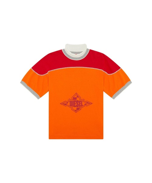 DIESEL（ディーゼル）の「メンズ Tシャツ カラーブロック（Tシャツ/カットソー・メンズ・ホワイト/イエロー/オレンジ・SMALL/MEDIUM/LARGE/X-LARGE/XX-LARGE/X-SMALL）」の10枚目の写真