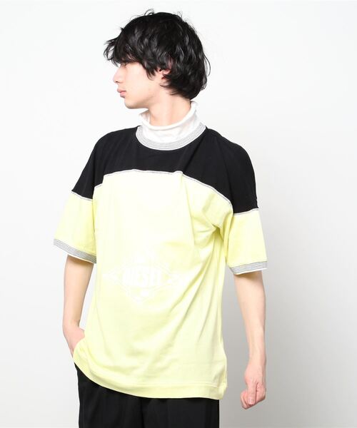 DIESEL（ディーゼル）の「メンズ Tシャツ カラーブロック（Tシャツ/カットソー・メンズ・ホワイト/イエロー/オレンジ・SMALL/MEDIUM/LARGE/X-LARGE/XX-LARGE/X-SMALL）」の11枚目の写真
