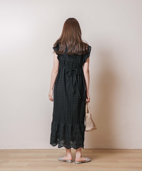 flower（フラワー）の「エターナルレースワンピース（ワンピース・レディース・ブラック/ブルー・FREE）」の4枚目の写真