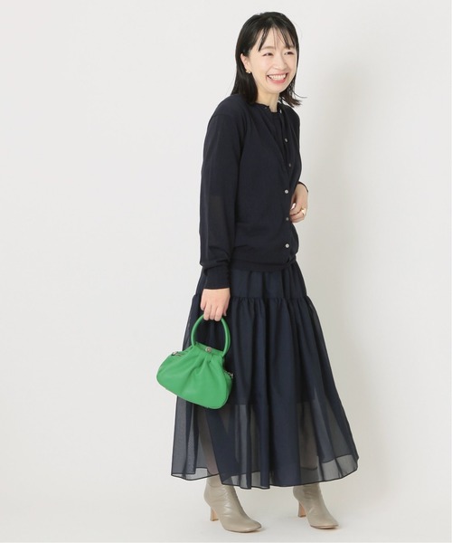 journal standard L'essage(ジャーナルスタンダードレサージュ)の「シアーローンティアードスカート◆(スカート・レディース・モスグリーン/ネイビー・FREE)」の19枚目の写真
