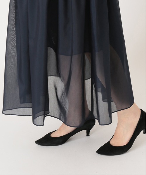 journal standard L'essage(ジャーナルスタンダードレサージュ)の「シアーローンティアードスカート◆(スカート・レディース・モスグリーン/ネイビー・FREE)」の20枚目の写真