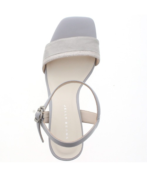 JELLY BEANS（ジェリービーンズ）の「クリアフラワーヒールサンダル