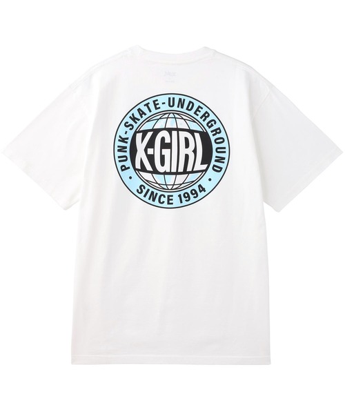 X-girl（エックスガール）の「WORLD LOGO S/S TEE/ワールドロゴ