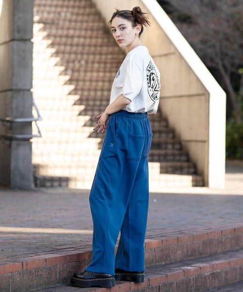 X-girl（エックスガール）の「WORLD LOGO S/S TEE/ワールドロゴ　Tシャツ（Tシャツ/カットソー・レディース・ホワイト/ライトブルー/ブラック・XL/L/S/M）」の18枚目の写真