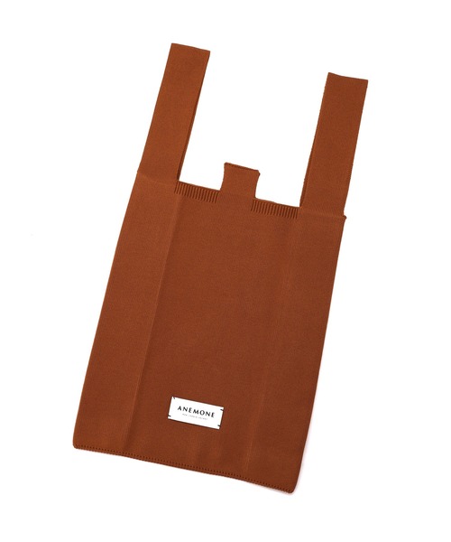 ANEMONE（アネモネ）の「シンプルニットトートバッグ[M]（トートバッグ・レディース・ブラウン/ライトピンク/ライトイエロー/ラベンダー/エメラルド/アイボリー/オレンジ/イエロー・FREE）」の9枚目の写真