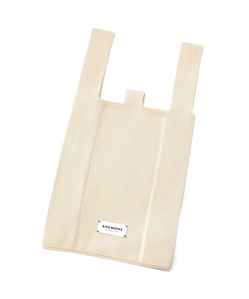 ANEMONE（アネモネ）の「シンプルニットトートバッグ[M]（トートバッグ・レディース・ブラウン/ライトピンク/ライトイエロー/ラベンダー/エメラルド/アイボリー/オレンジ/イエロー・FREE）」の11枚目の写真