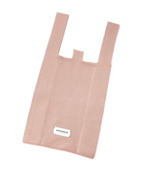 ANEMONE（アネモネ）の「シンプルニットトートバッグ[M]（トートバッグ・レディース・ブラウン/ライトピンク/ライトイエロー/ラベンダー/エメラルド/アイボリー/オレンジ/イエロー・FREE）」の13枚目の写真