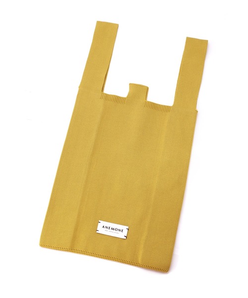 ANEMONE（アネモネ）の「シンプルニットトートバッグ[M]（トートバッグ・レディース・ブラウン/ライトピンク/ライトイエロー/ラベンダー/エメラルド/アイボリー/オレンジ/イエロー・FREE）」の14枚目の写真