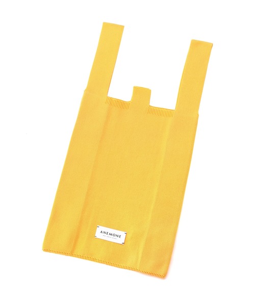 ANEMONE（アネモネ）の「シンプルニットトートバッグ[M]（トートバッグ・レディース・ブラウン/ライトピンク/ライトイエロー/ラベンダー/エメラルド/アイボリー/オレンジ/イエロー・FREE）」の16枚目の写真