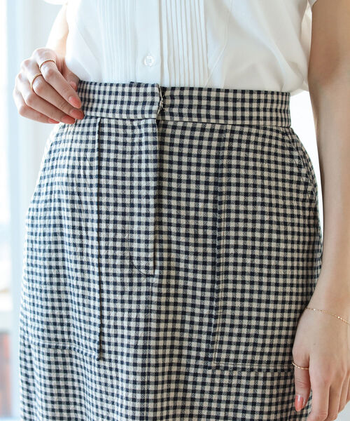 BEAMS HEART（ビームスハート）の「BEAMS HEART / ギンガム タイトスカート（スカート・レディース・ネイビー/オレンジ/ブルー系その他・SMALL/MEDIUM）」の19枚目の写真