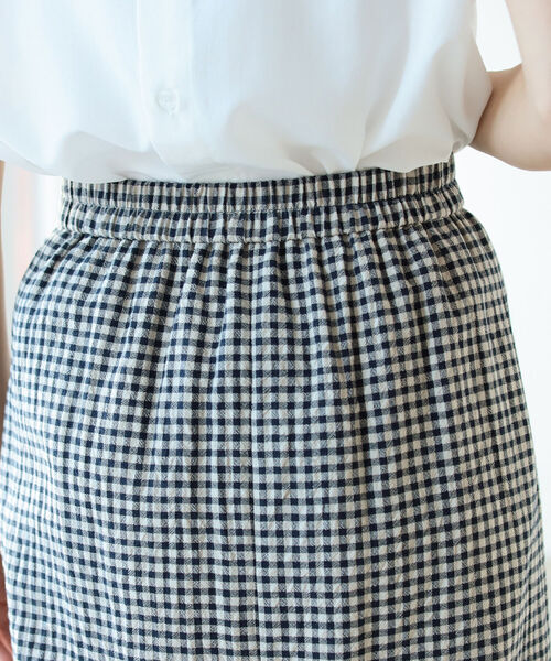BEAMS HEART（ビームスハート）の「BEAMS HEART / ギンガム タイトスカート（スカート・レディース・ネイビー/オレンジ/ブルー系その他・SMALL/MEDIUM）」の22枚目の写真