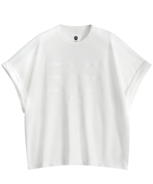SHAREEF(シャリーフ)の「BIAS LINE JQ DOLMAN S/S T(Tシャツ/カットソー・メンズ・ホワイト/ブラック/パープル・1/2/3)」の2枚目の写真