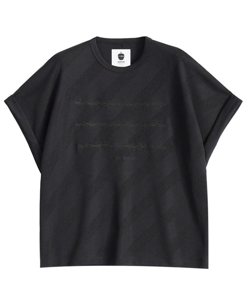 SHAREEF(シャリーフ)の「BIAS LINE JQ DOLMAN S/S T(Tシャツ/カットソー・メンズ・ホワイト/ブラック/パープル・1/2/3)」の1枚目の写真