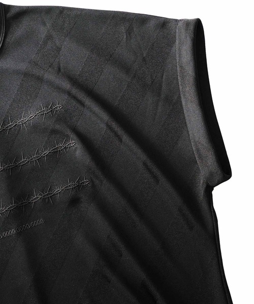 SHAREEF(シャリーフ)の「BIAS LINE JQ DOLMAN S/S T(Tシャツ/カットソー・メンズ・ホワイト/ブラック/パープル・1/2/3)」の7枚目の写真