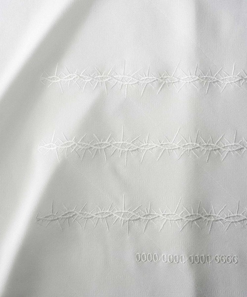 SHAREEF(シャリーフ)の「BIAS LINE JQ DOLMAN S/S T(Tシャツ/カットソー・メンズ・ホワイト/ブラック/パープル・1/2/3)」の5枚目の写真