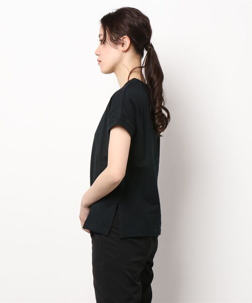 Right-on（ライトオン）の「【HONEYSUCKLE ROSE】フレンチスリーブＴ（Tシャツ/カットソー・レディース・ブラック/ブラウン/ホワイト・L/M/S）」の20枚目の写真