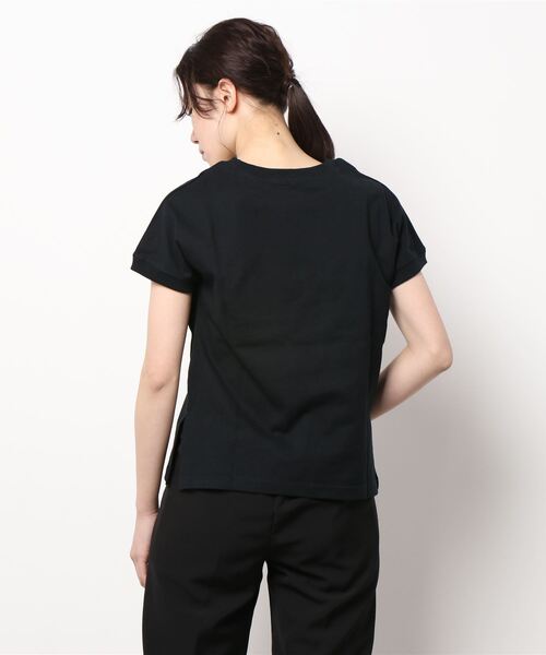 Right-on（ライトオン）の「【HONEYSUCKLE ROSE】フレンチスリーブＴ（Tシャツ/カットソー・レディース・ブラック/ブラウン/ホワイト・L/M/S）」の21枚目の写真