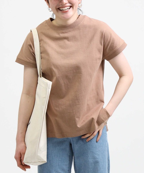 Right-on（ライトオン）の「【HONEYSUCKLE ROSE】フレンチスリーブＴ（Tシャツ/カットソー・レディース・ブラック/ブラウン/ホワイト・L/M/S）」の7枚目の写真