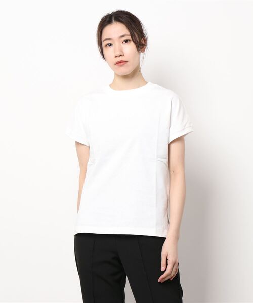 Right-on（ライトオン）の「【HONEYSUCKLE ROSE】フレンチスリーブＴ（Tシャツ/カットソー・レディース・ブラック/ブラウン/ホワイト・L/M/S）」の17枚目の写真