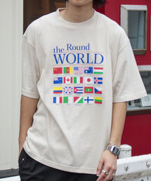 GLOSTER | 【GLOSTER/グロスター】ナショナルフラッグ 国旗プリント ビッグシルエットTシャツ(Tシャツ/カットソー)