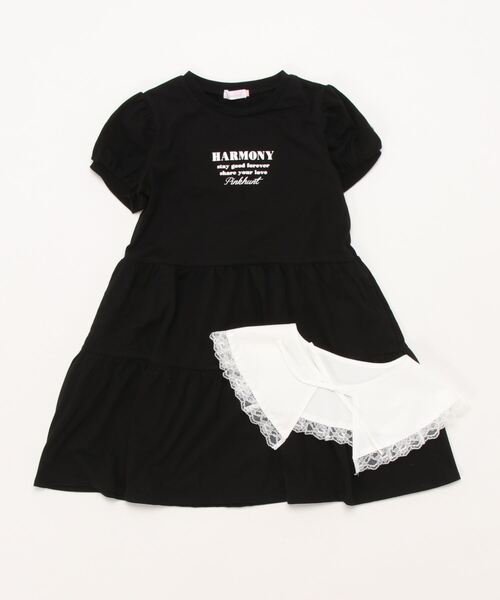 PINKHUNT(ピンクハント)の「PINKHUNT レ-ス襟付きティアードワンピース 6853K(ワンピース・キッズ・ライトグリーン/ブラック・160cm/150cm/140cm/130cm/120cm)」の10枚目の写真