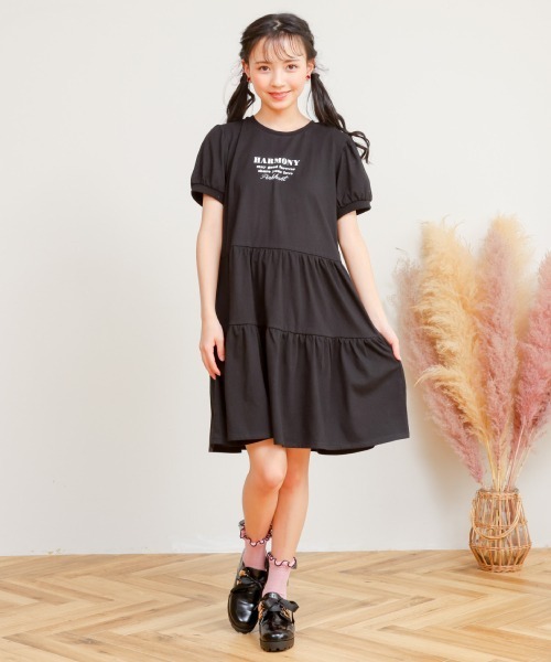 PINKHUNT(ピンクハント)の「PINKHUNT レ-ス襟付きティアードワンピース 6853K(ワンピース・キッズ・ライトグリーン/ブラック・160cm/150cm/140cm/130cm/120cm)」の13枚目の写真