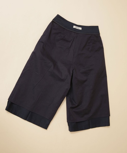 NANO universe(ナノユニバース)の「シルクブレンドバミューダパンツ(その他パンツ・レディース・ライトグレー/ダークネイビー・38/36)」の14枚目の写真