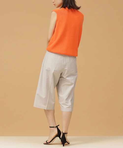 NANO universe(ナノユニバース)の「シルクブレンドバミューダパンツ(その他パンツ・レディース・ライトグレー/ダークネイビー・38/36)」の16枚目の写真