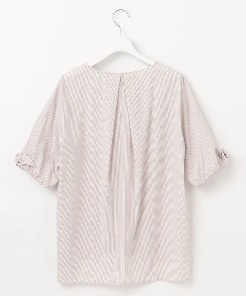 J.PRESS(ジェイプレス)の「【洗える】TYPEWRITER STRIPE リボン ブラウス(シャツ/ブラウス・レディース・ピンク系1/ブルー系1・T15/T13)」の7枚目の写真