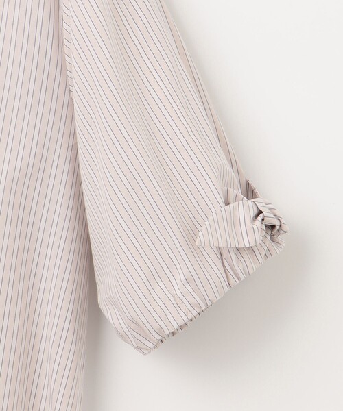 J.PRESS(ジェイプレス)の「【洗える】TYPEWRITER STRIPE リボン ブラウス(シャツ/ブラウス・レディース・ピンク系1/ブルー系1・T15/T13)」の9枚目の写真