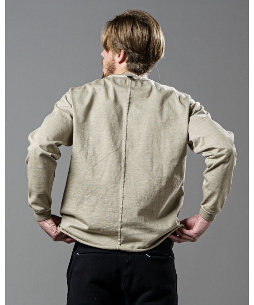 wjk(ダヴルジェイケイ)の「garment-dye pull-over(Tシャツ/カットソー・メンズ・チャコールグレー/ネイビー/グレイッシュベージュ・SMALL/MEDIUM/LARGE/X-LARGE)」の7枚目の写真