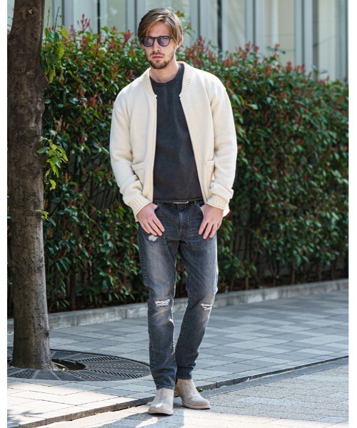 wjk(ダヴルジェイケイ)の「garment-dye pull-over(Tシャツ/カットソー・メンズ・チャコールグレー/ネイビー/グレイッシュベージュ・SMALL/MEDIUM/LARGE/X-LARGE)」の11枚目の写真