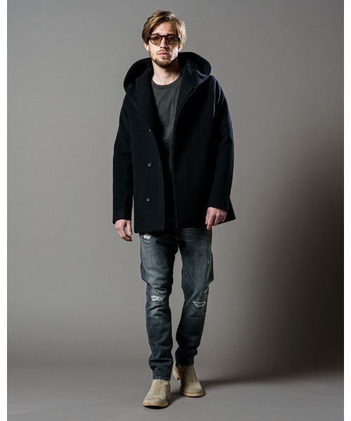 wjk(ダヴルジェイケイ)の「garment-dye pull-over(Tシャツ/カットソー・メンズ・チャコールグレー/ネイビー/グレイッシュベージュ・SMALL/MEDIUM/LARGE/X-LARGE)」の13枚目の写真
