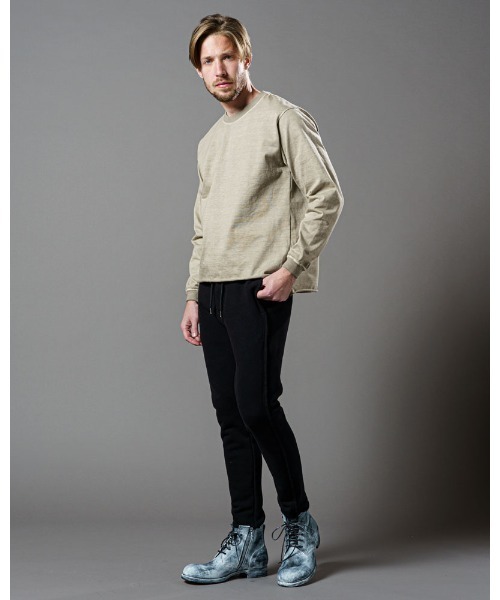 wjk(ダヴルジェイケイ)の「garment-dye pull-over(Tシャツ/カットソー・メンズ・チャコールグレー/ネイビー/グレイッシュベージュ・SMALL/MEDIUM/LARGE/X-LARGE)」の14枚目の写真