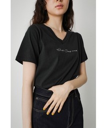 AZUL by moussy | GOLD COZY MOOD V/N TEE/ゴールドコージームードVネックTシャツ(Tシャツ/カットソー)