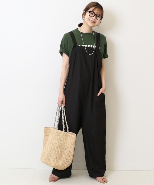 ようこ【新品タグ付き】スローブイエナ　チノオーバーオール　アイボリー☆ SLOBE IENA（スローブイエナ）の「インドコットンオールインワン