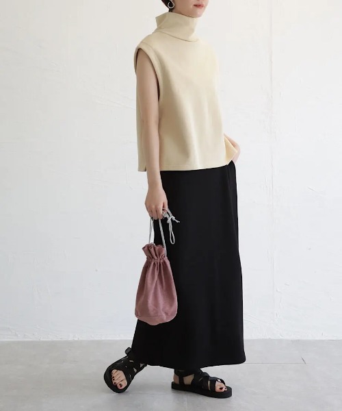 cy_an（シアン）の「バックスリットタイトスカート black/apricot/olive（スカート・レディース・ブラック/オリーブ/オレンジ・FREE）」の10枚目の写真