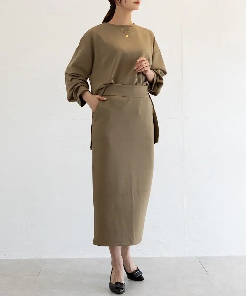 cy_an（シアン）の「バックスリットタイトスカート black/apricot/olive（スカート・レディース・ブラック/オリーブ/オレンジ・FREE）」の19枚目の写真