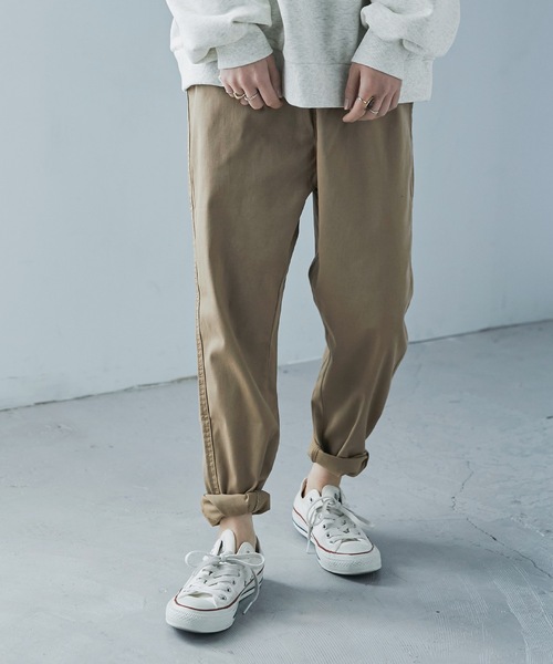 Fashion Letter(ファッションレター)の「ストレッチツイルゆるレギンスパンツ(その他パンツ・レディース・ブラック/ベージュ/カーキ・M/L/LL/3L/4L)」の4枚目の写真