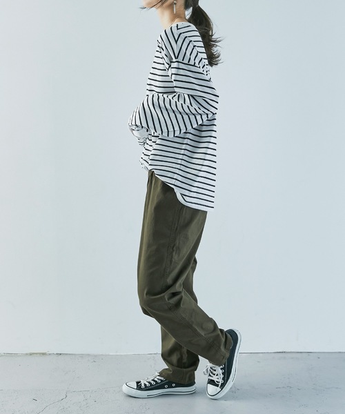 Fashion Letter(ファッションレター)の「ストレッチツイルゆるレギンスパンツ(その他パンツ・レディース・ブラック/ベージュ/カーキ・M/L/LL/3L/4L)」の20枚目の写真