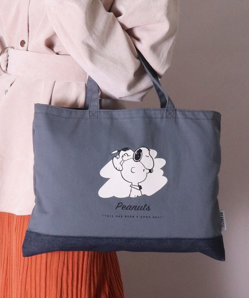 スヌーピー カレッジ トートバッグ Ta トートバッグ Peanuts ピーナッツ のファッション通販 Zozotown
