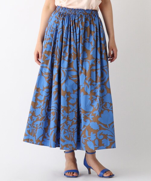 OPAQUE.CLIP（オペークドットクリップ）の「◆【C】ステンシルフラワー ボリュームフレアスカート（スカート・レディース・ブラック系/ダークブラウン系/パープル系2・38/36/40）」の13枚目の写真