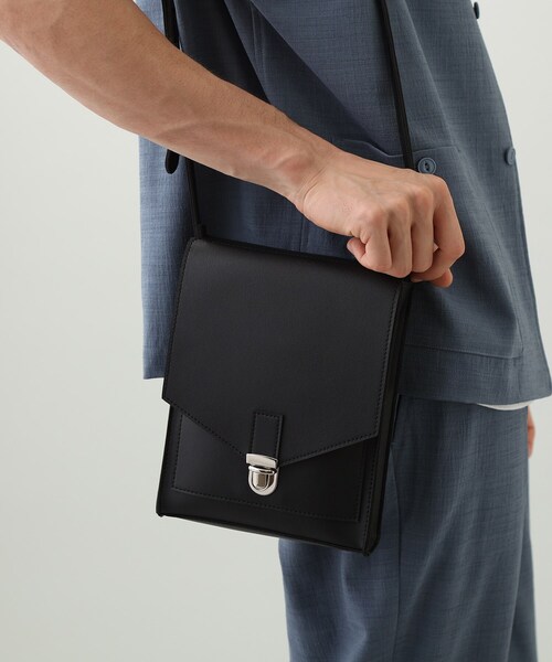 THE SHOP TK (ザ ショップ ティーケー )の「◆フラップスクエアショルダーバッグ(ショルダーバッグ・メンズ・チャコールグレー/ブラック/ダークグリーン・00)」の15枚目の写真