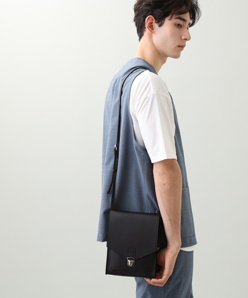 THE SHOP TK (ザ ショップ ティーケー )の「◆フラップスクエアショルダーバッグ(ショルダーバッグ・メンズ・チャコールグレー/ブラック/ダークグリーン・00)」の16枚目の写真