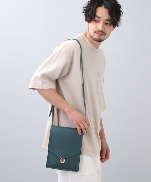 THE SHOP TK (ザ ショップ ティーケー )の「◆フラップスクエアショルダーバッグ(ショルダーバッグ・メンズ・チャコールグレー/ブラック/ダークグリーン・00)」の18枚目の写真