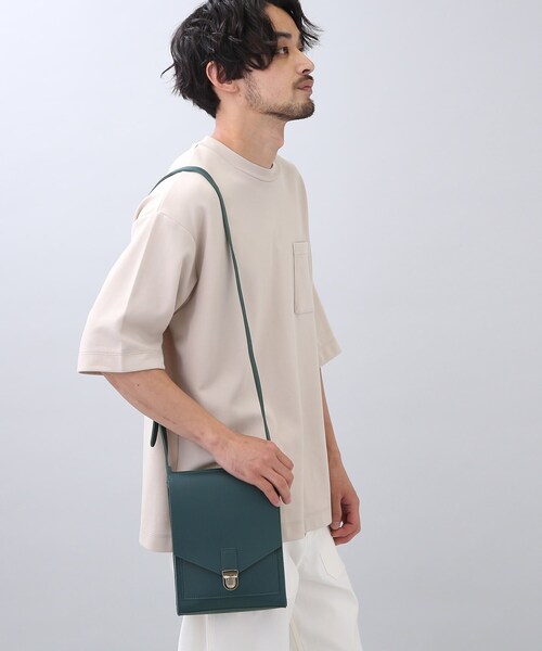 THE SHOP TK (ザ ショップ ティーケー )の「◆フラップスクエアショルダーバッグ(ショルダーバッグ・メンズ・チャコールグレー/ブラック/ダークグリーン・00)」の19枚目の写真