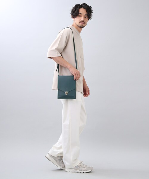 THE SHOP TK (ザ ショップ ティーケー )の「◆フラップスクエアショルダーバッグ(ショルダーバッグ・メンズ・チャコールグレー/ブラック/ダークグリーン・00)」の20枚目の写真