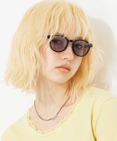 X-girl（エックスガール）の「BOSTON SUNGLASSES（サングラス・レディース・ブラック/ベージュ・ONE SIZE）」の2枚目の写真