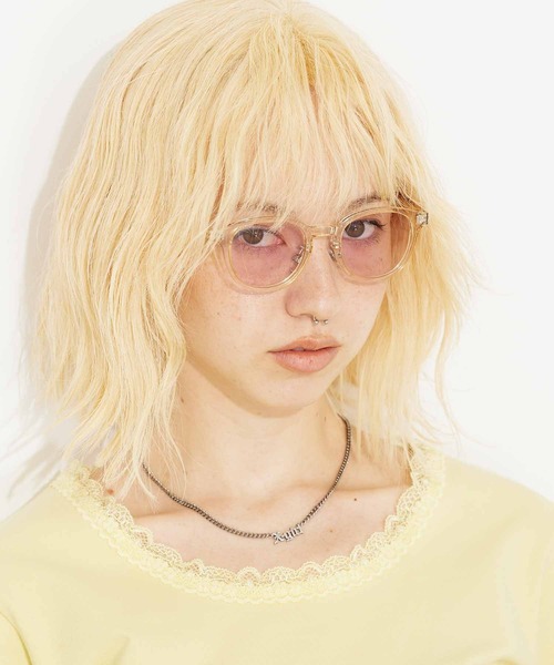 X-girl（エックスガール）の「BOSTON SUNGLASSES（サングラス・レディース・ブラック/ベージュ・ONE SIZE）」の3枚目の写真