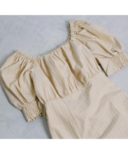 one after another NICE CLAUP(ワンアフターアナザーナイスクラップ)の「リネンスリットカラーロングワンピース(ワンピース・レディース・ブラック/イエロー/グリーン/アイボリー/ブラウン/ベージュ系その他・FREE)」の14枚目の写真